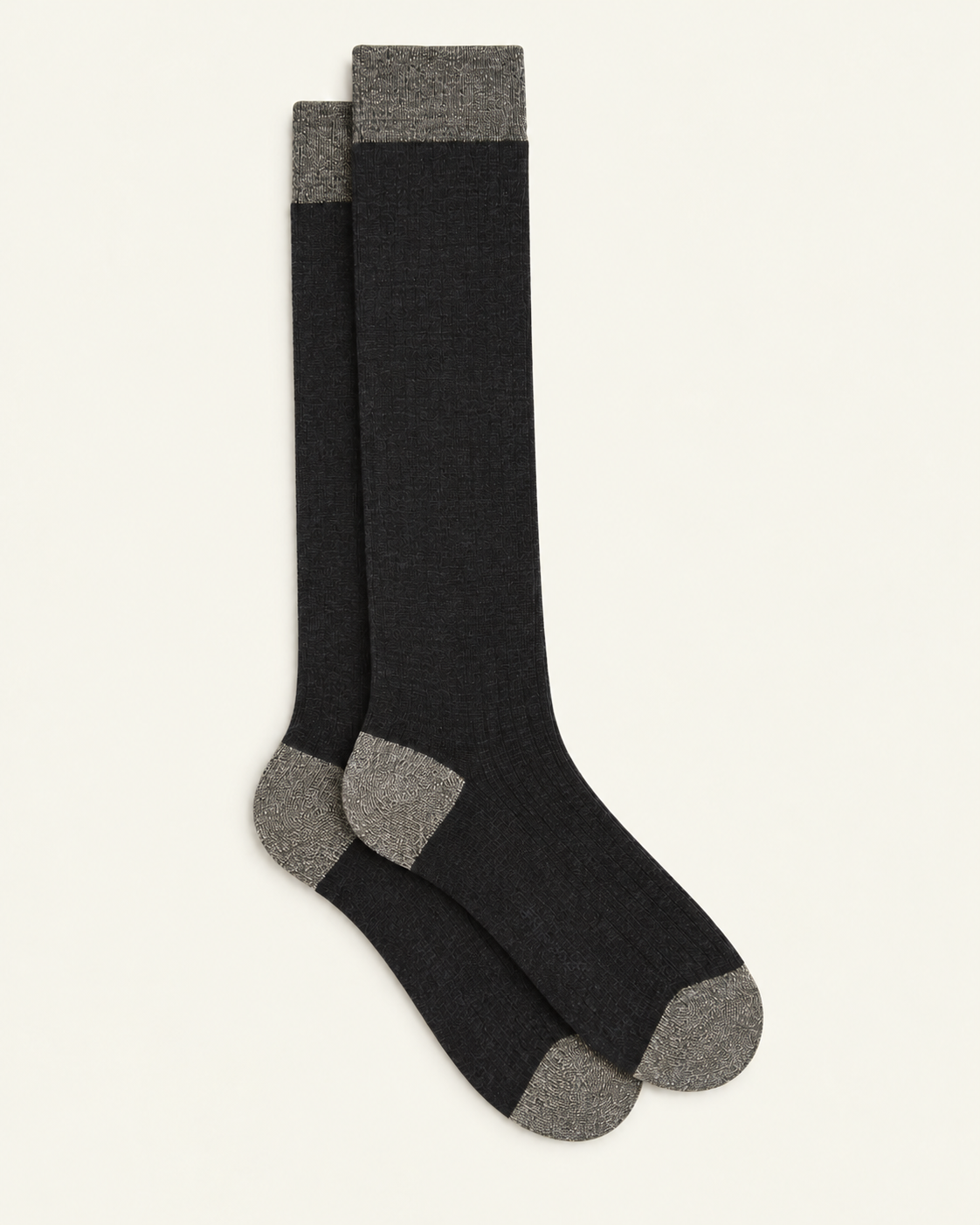 Ant45 - Chaussettes Berlin Longues En Laine - Anthracite