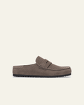 Birkenstock - Mocassins Naples Suede - Concrete Grey - vue de profil