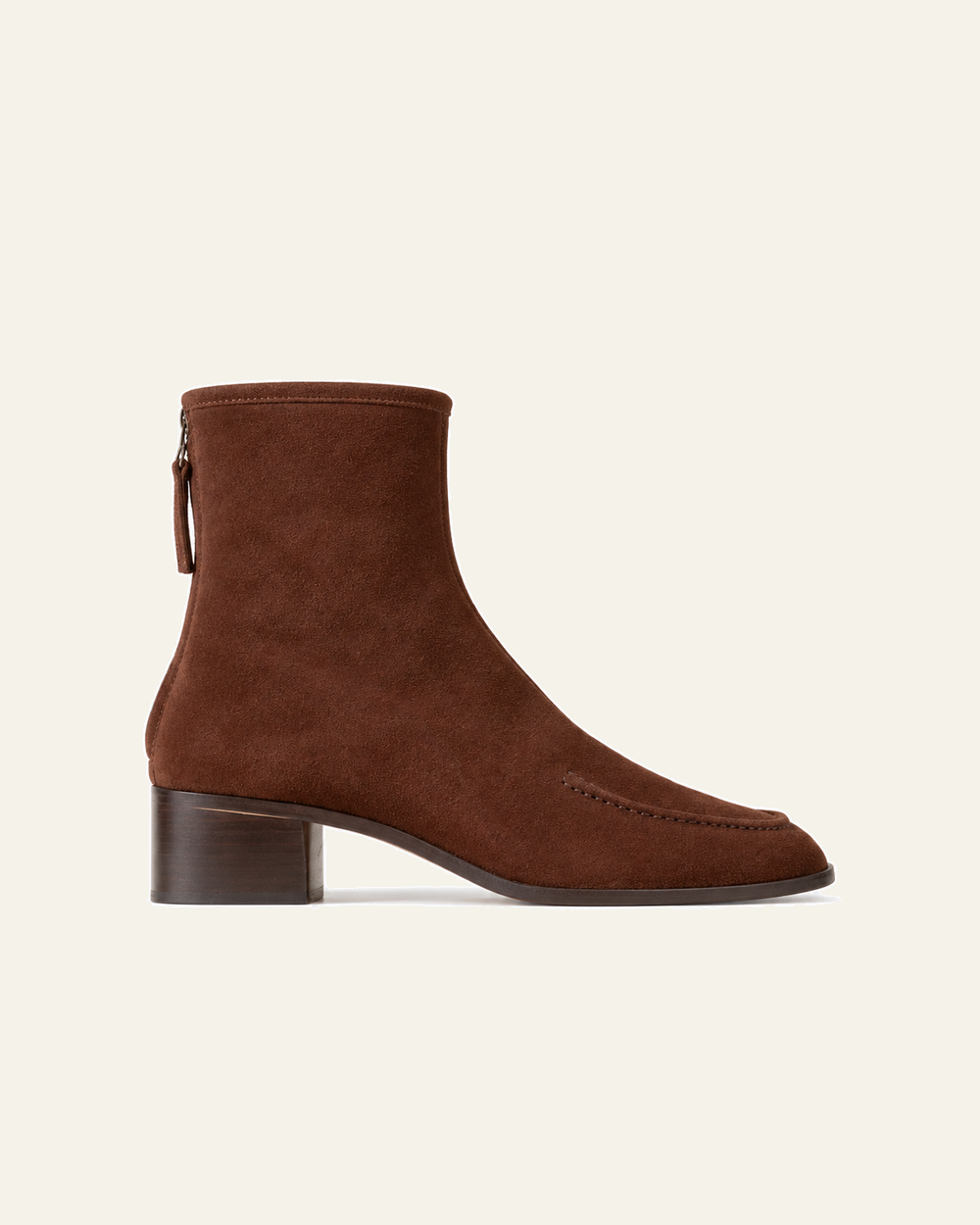 Hereu - Bottines Juliol En Daim - Marron Foncé - vue de profil