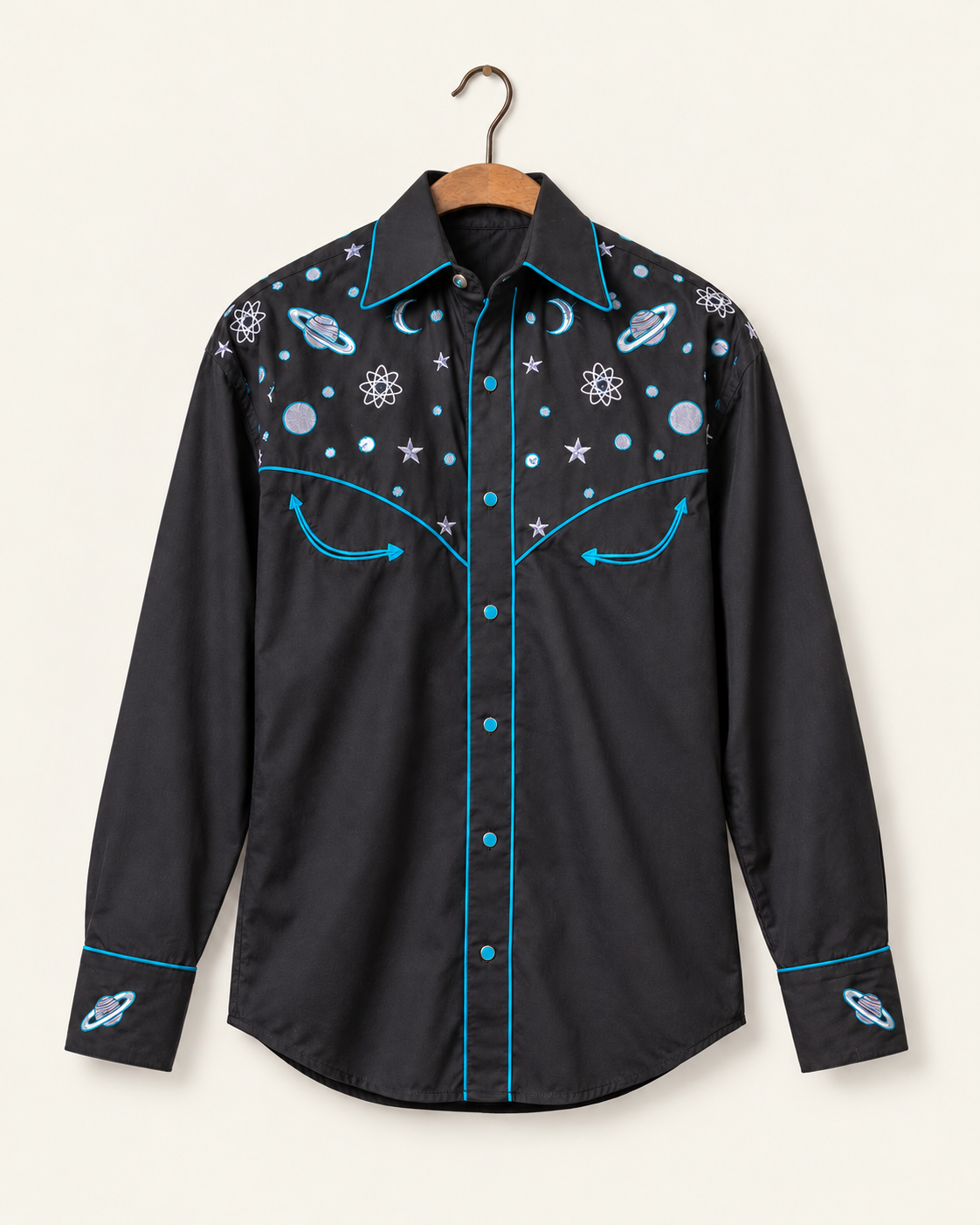 Rockmount - Chemise Out Of This World Western - Noir — sur cintre