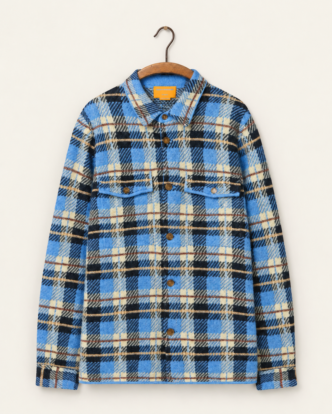 Guest In Residence - Chemise De Travail - Combo Bleu — sur cintre
