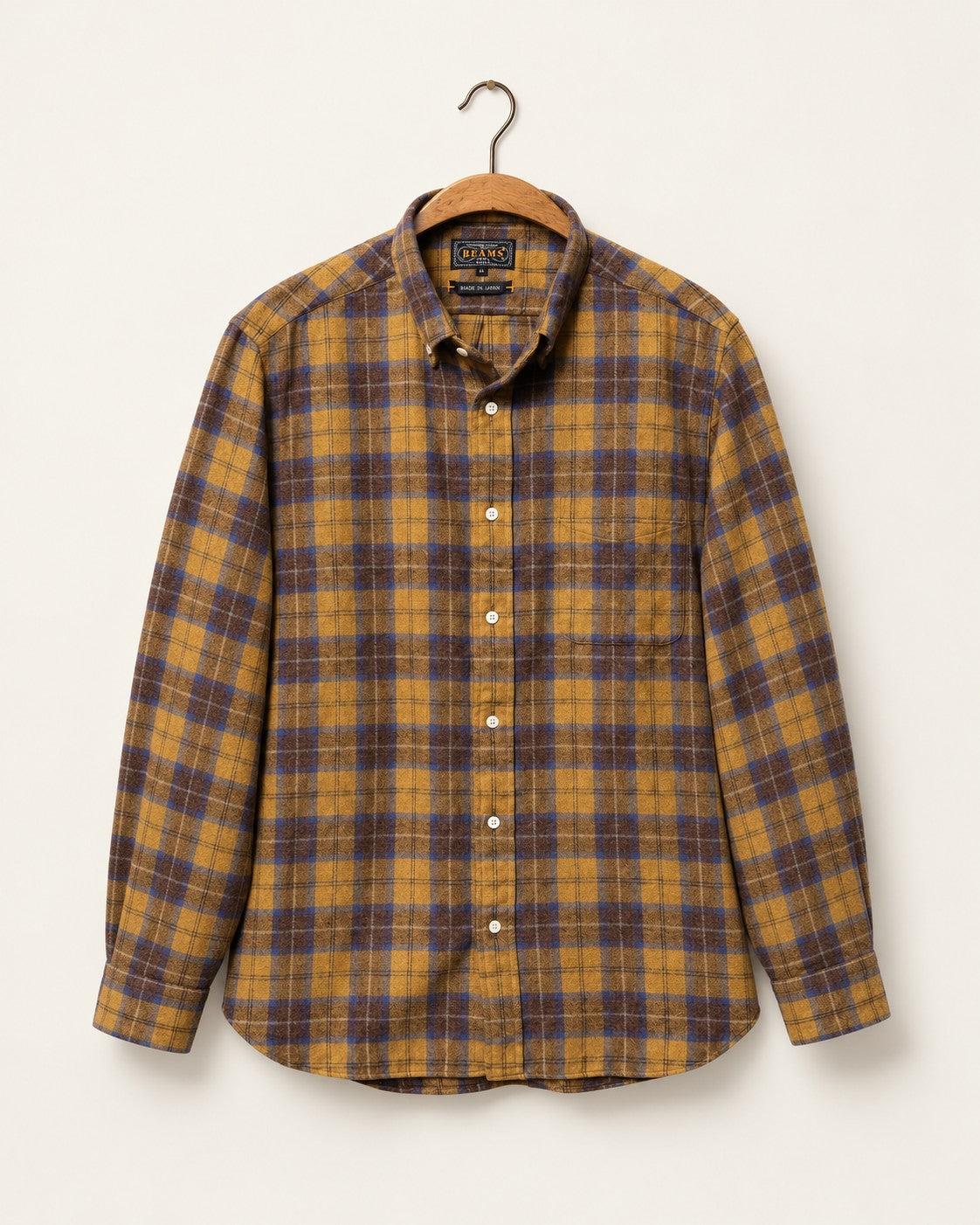Beams Plus - Chemise À Carreaux - Marron — sur cintre