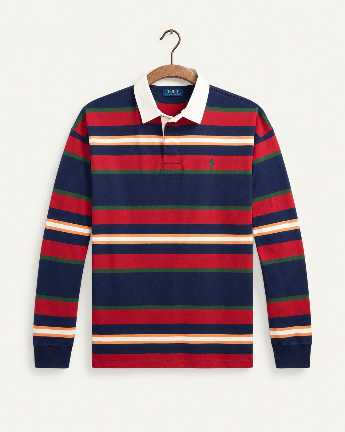 Ralph Lauren - Chemise De Rugby Rayée - Marine Newport Multi — sur cintre