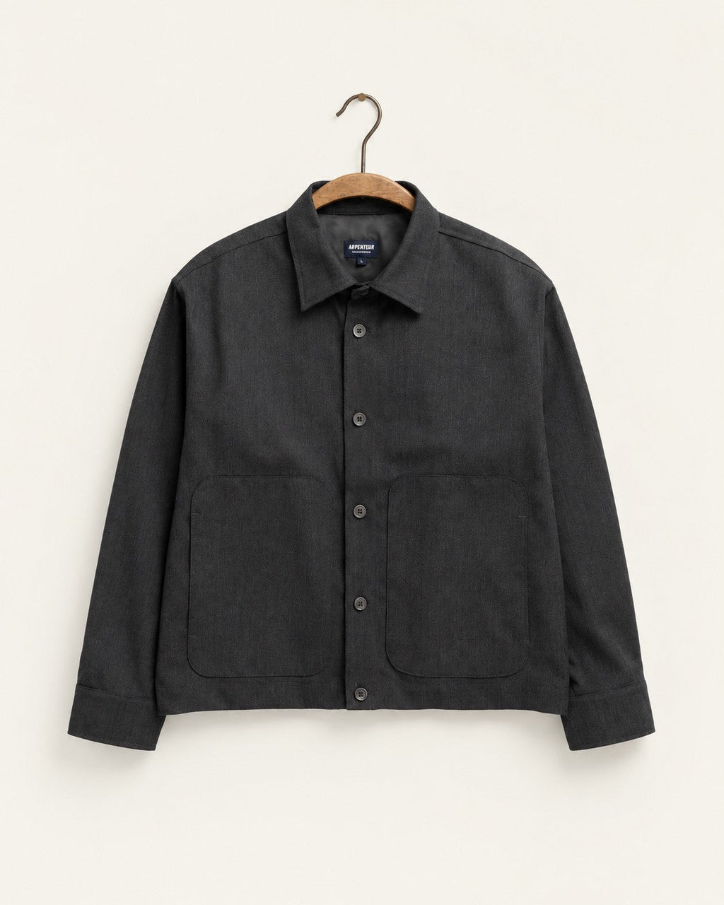 Arpenteur - Veste Chemise Sigma - Anthracite — sur cintre