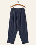 Universal Works - Pantalon Oxford Micro Canvas - Marine - sur cintre