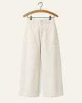 Pas De Calais - Pantalon Large Court - Ivoire - sur cintre