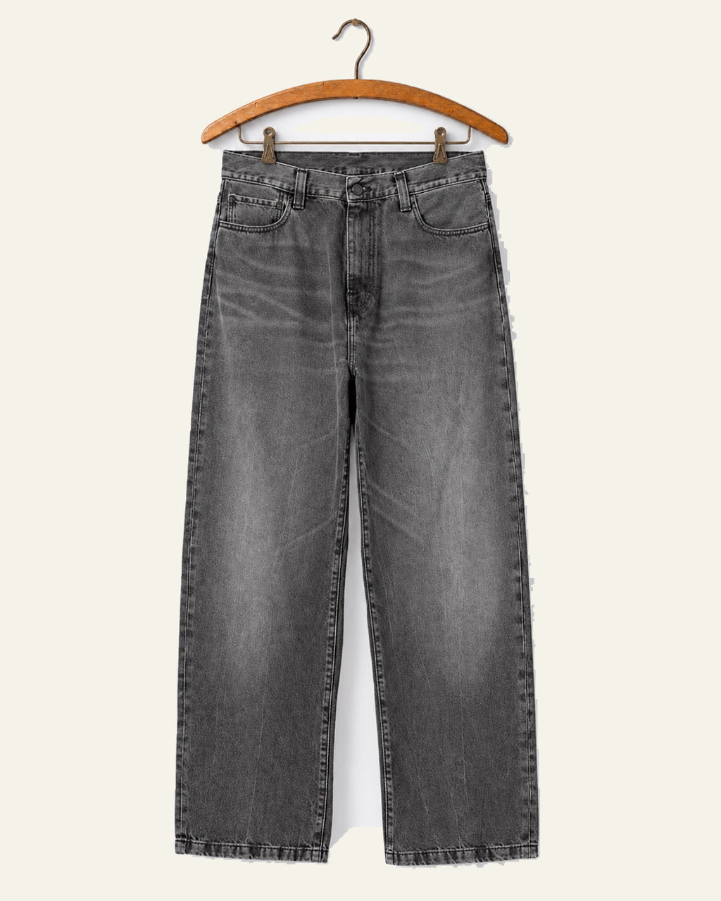 Carhartt Wip - Jeans Landon - Black Marble Used Wash - sur cintre