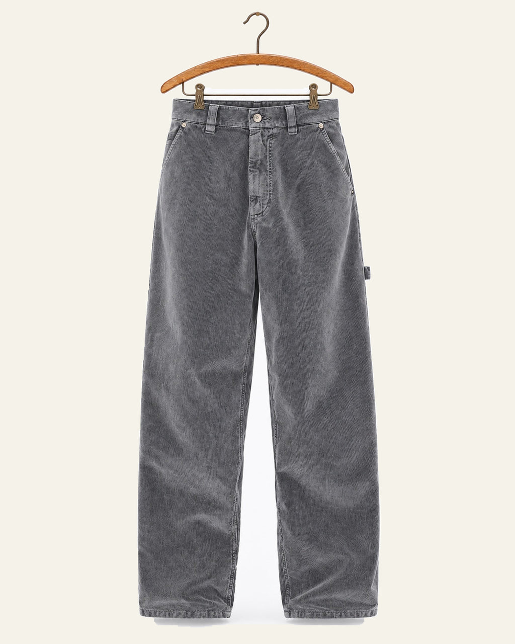 Haikure - Jeans Sibilla Velvet Pier - Gris - sur cintre