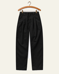 Carhartt Wip - Pantalon Tristin - Noir — vue de face sur cintre