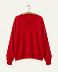 Bellerose - Pull Sonev - Rouge, vue de face sur cintre