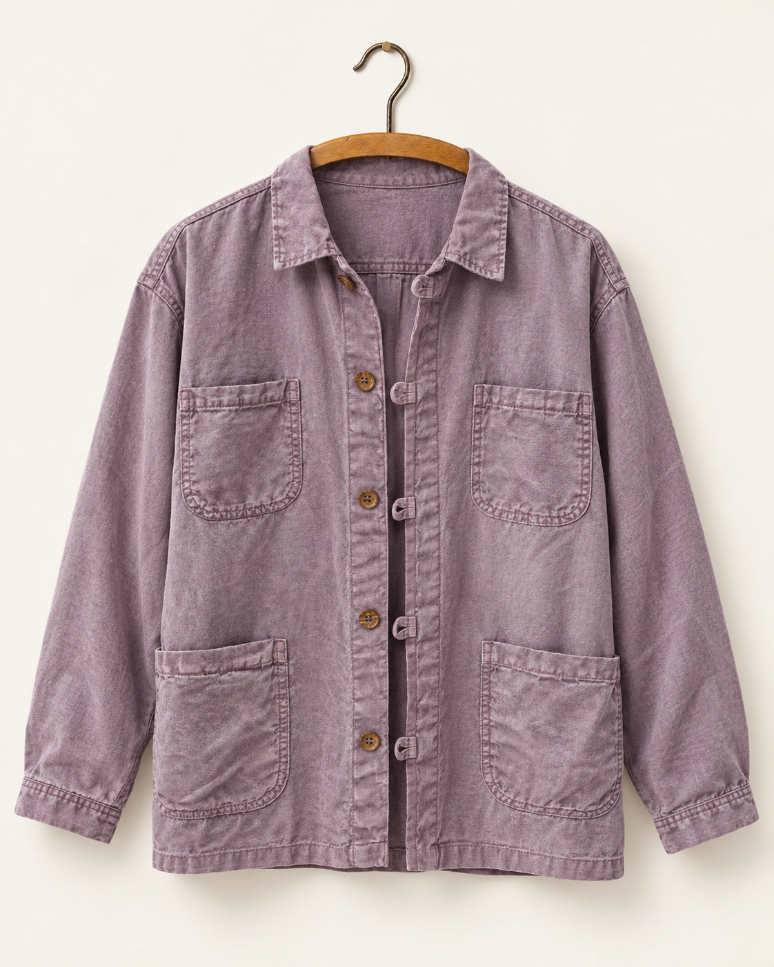 Dr Collectors - Veste New Saigon - Orchidée, vue de face sur cintre