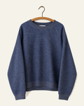 Sarahwear - Sweat Cecil - Bleu Bruyère, vue de face sur cintre