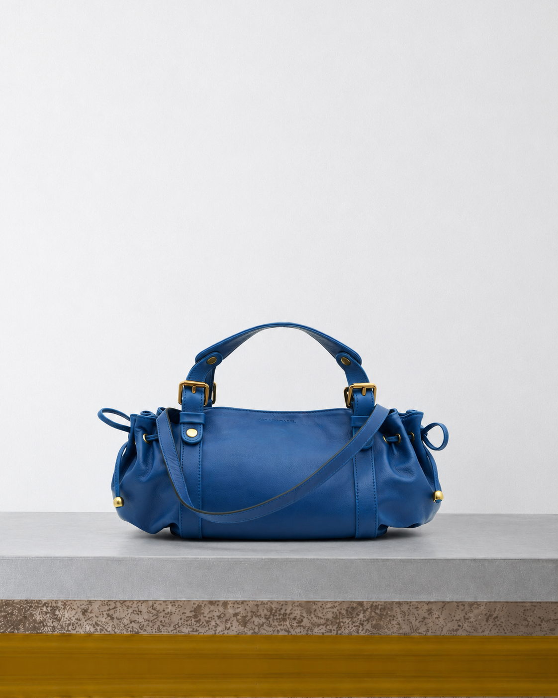 Merci x Gerard Darel - Mini Sac À Main En Cuir 12H - Ocean sur le banc