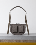 Amiacalva - Sac Slipt Wire Body And Back - Gris posé sur le banc