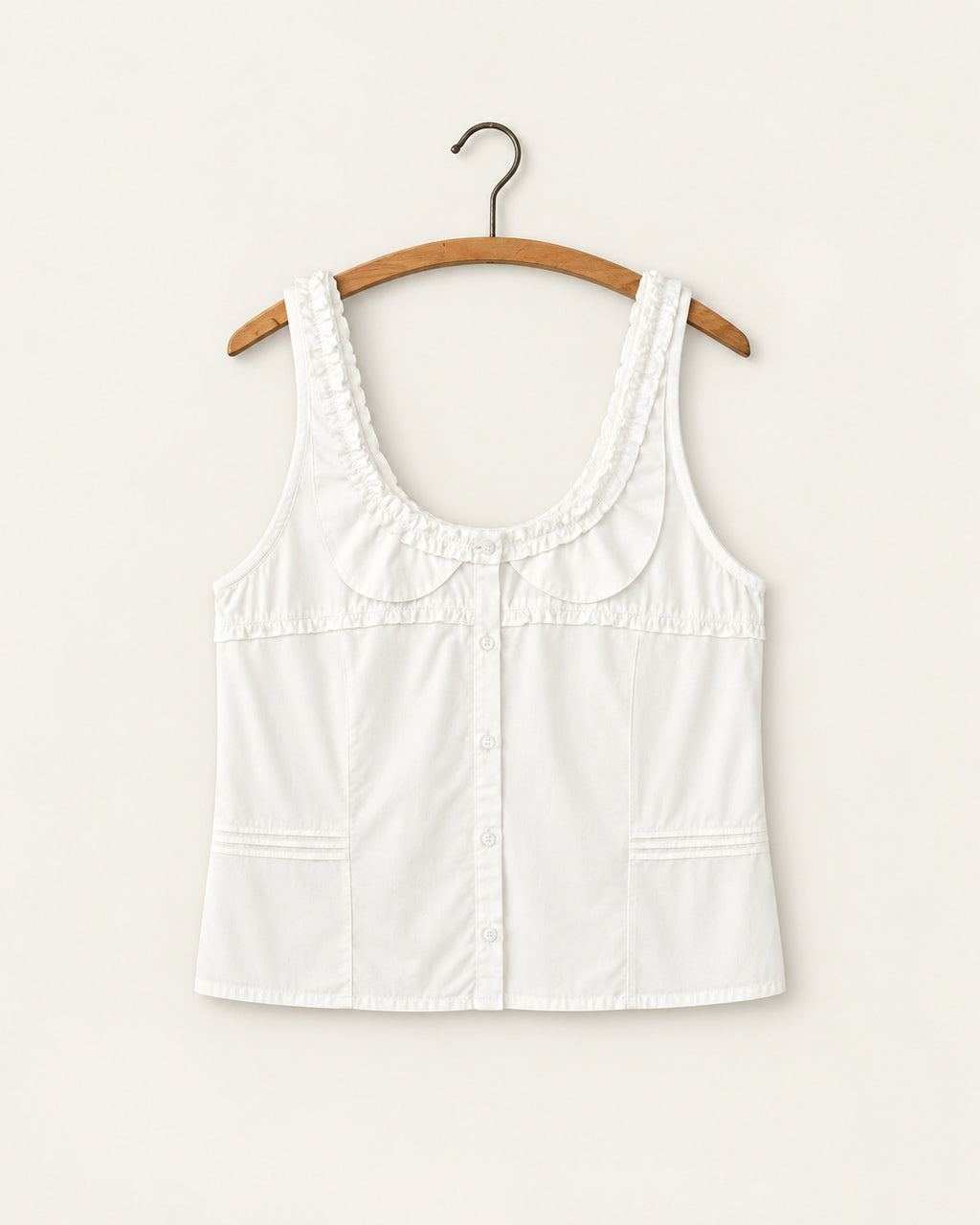 Deiji Studio - Top Frills - Blanc - vue sur cintre