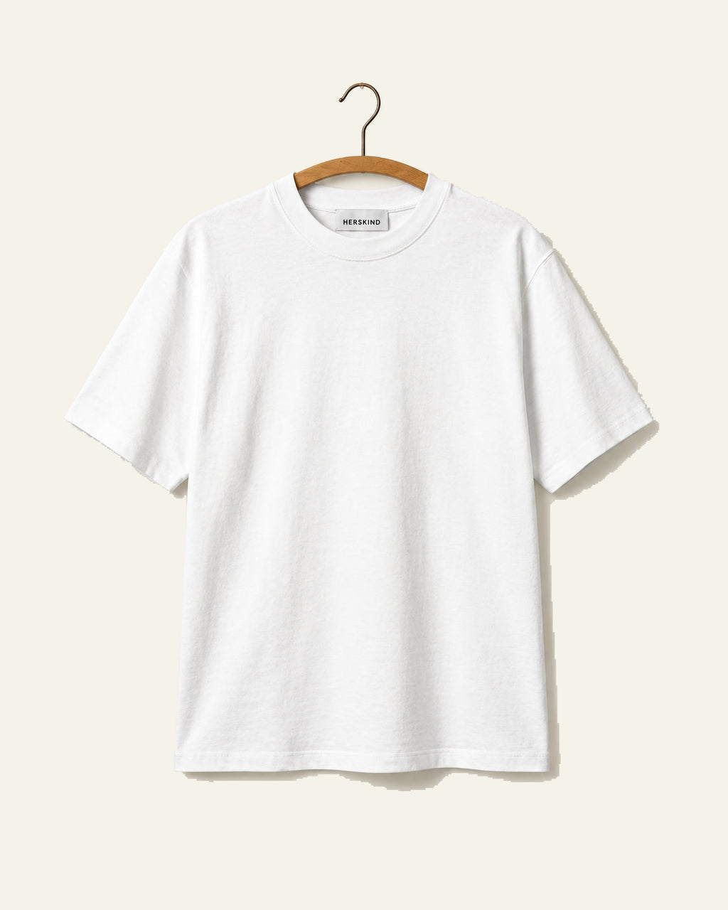 Herskind - T-Shirt Larson - Blanc - vue sur cintre