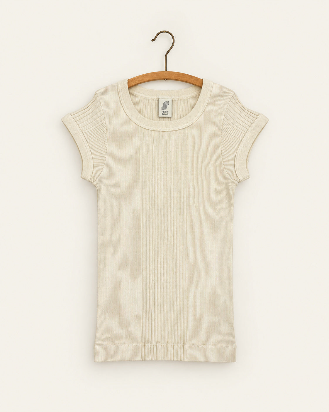 Pure Sugar - T-Shirt Chalain - Écru - vue sur cintre