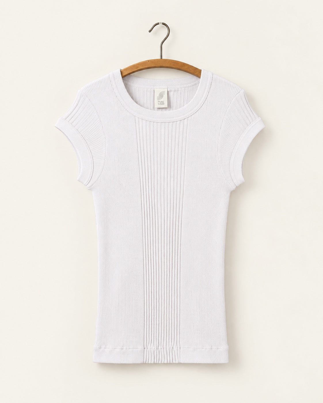 Pure Sugar - T-Shirt Chalain - Blanc - vue sur cintre