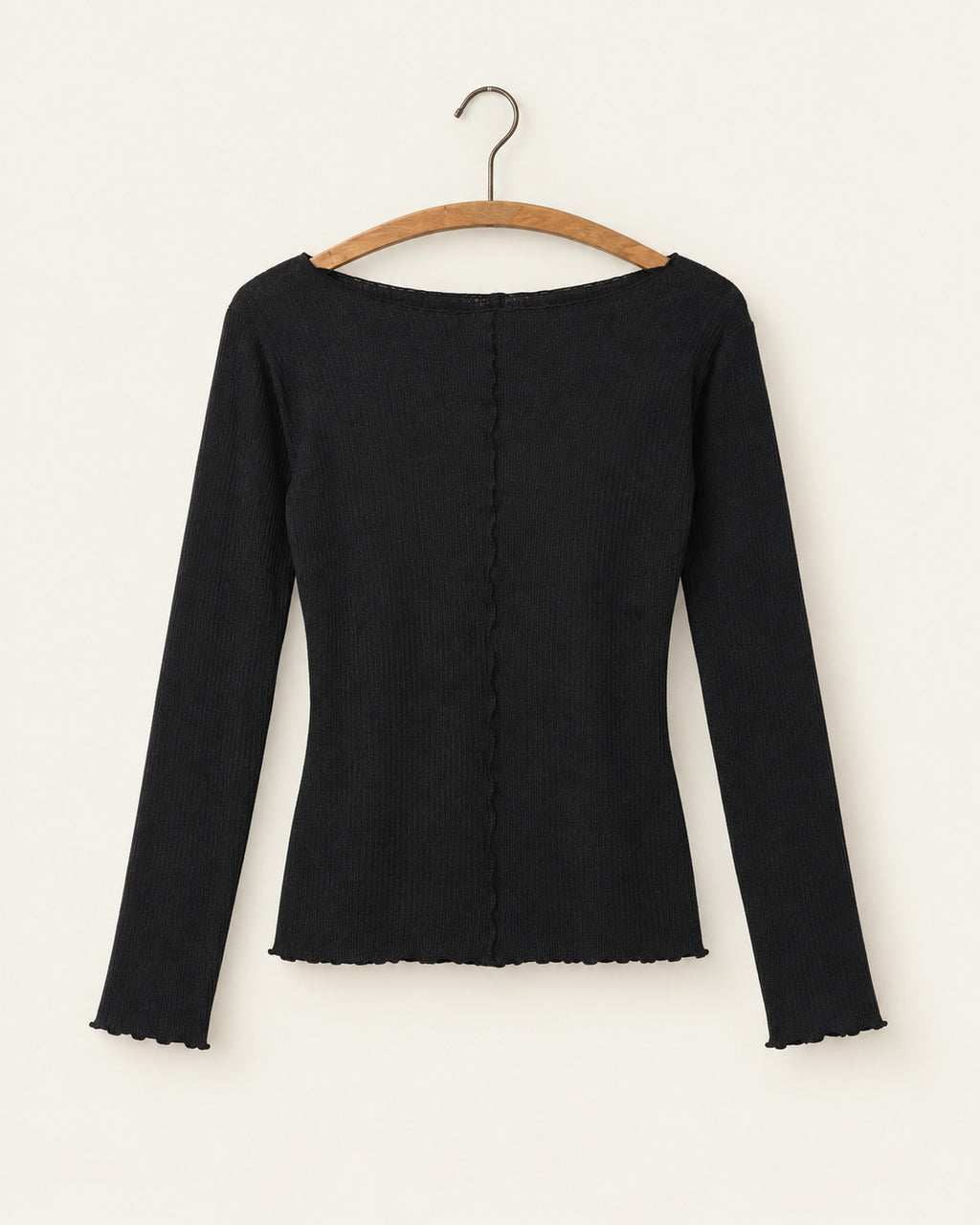 Baserange - T-Shirt Pama - Noir - vue sur cintre