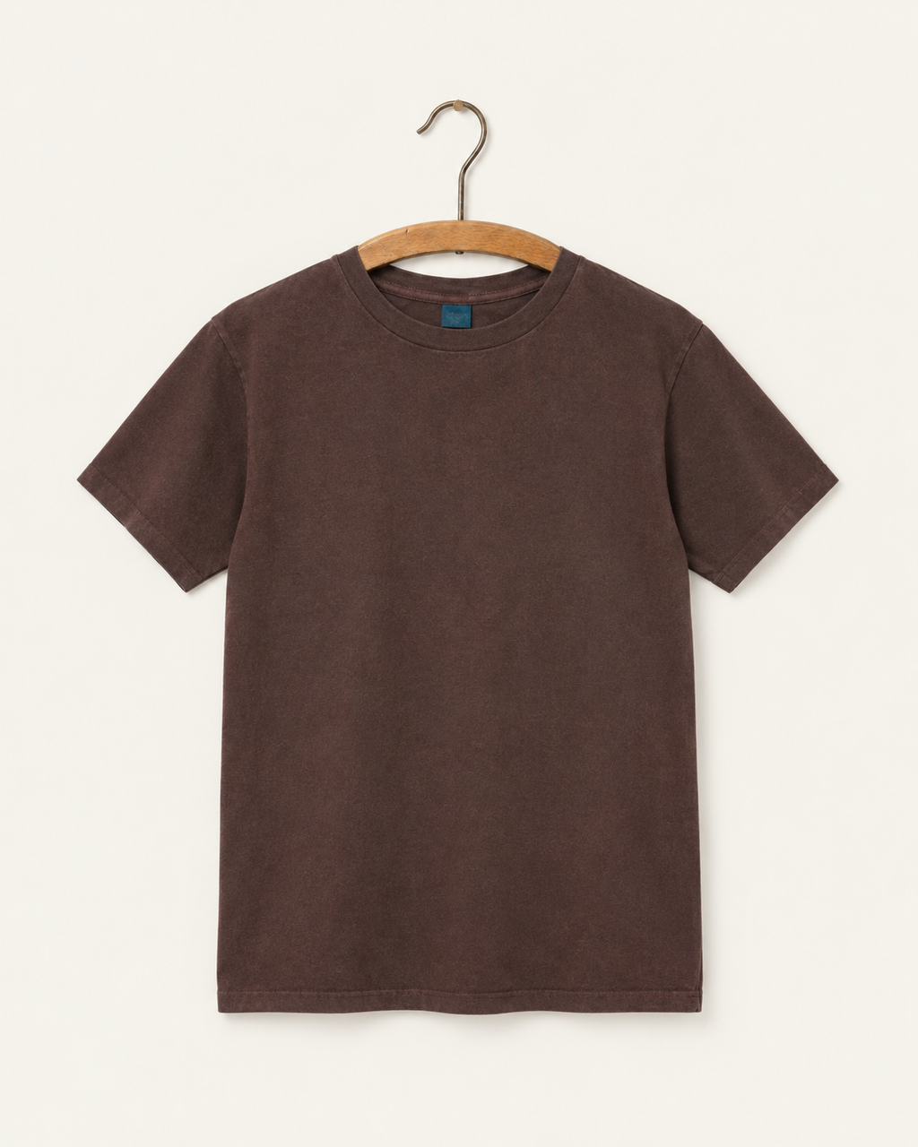 Good On - T-Shirt Manches Courtes Crew - Chocolat - sur cintre
