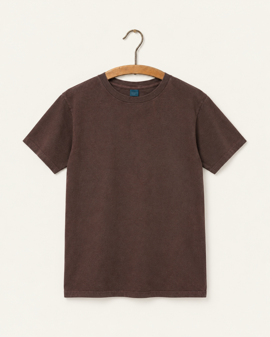 Good On - T-Shirt Manches Courtes Crew - Chocolat - sur cintre