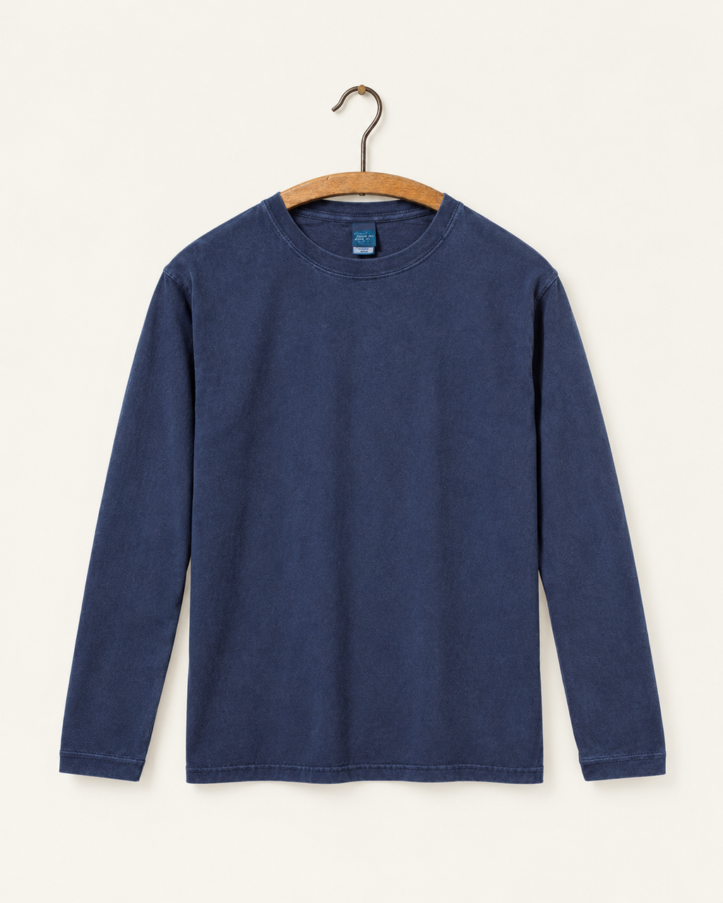 Good On - T-Shirt Manches Longues Crew - Marine - sur cintre