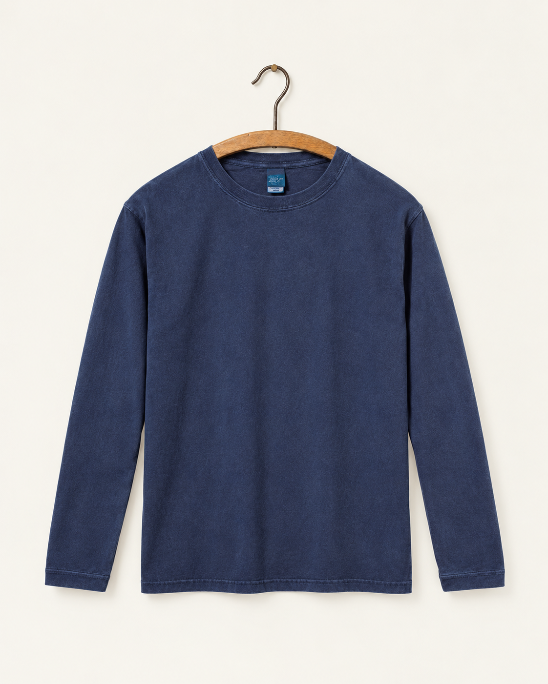 Good On - T-Shirt Manches Longues Crew - Marine - sur cintre