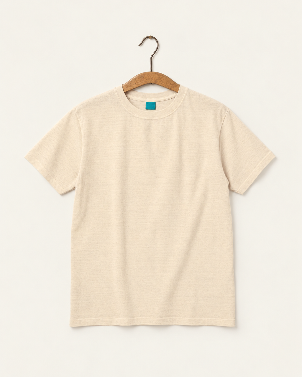 Good On - T-Shirt Manches Courtes Crew - Ecru - sur cintre
