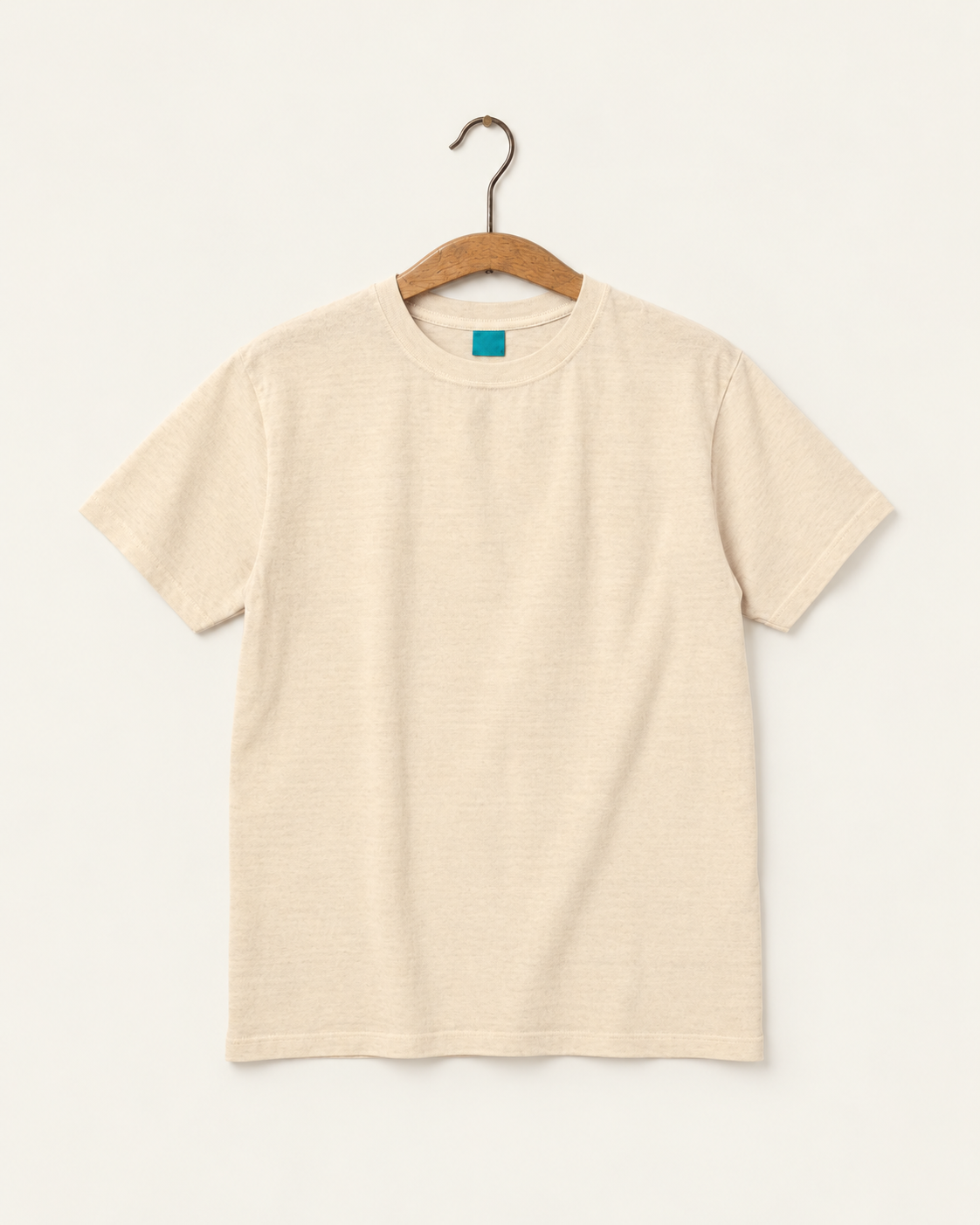 Good On - T-Shirt Manches Courtes Crew - Ecru - sur cintre