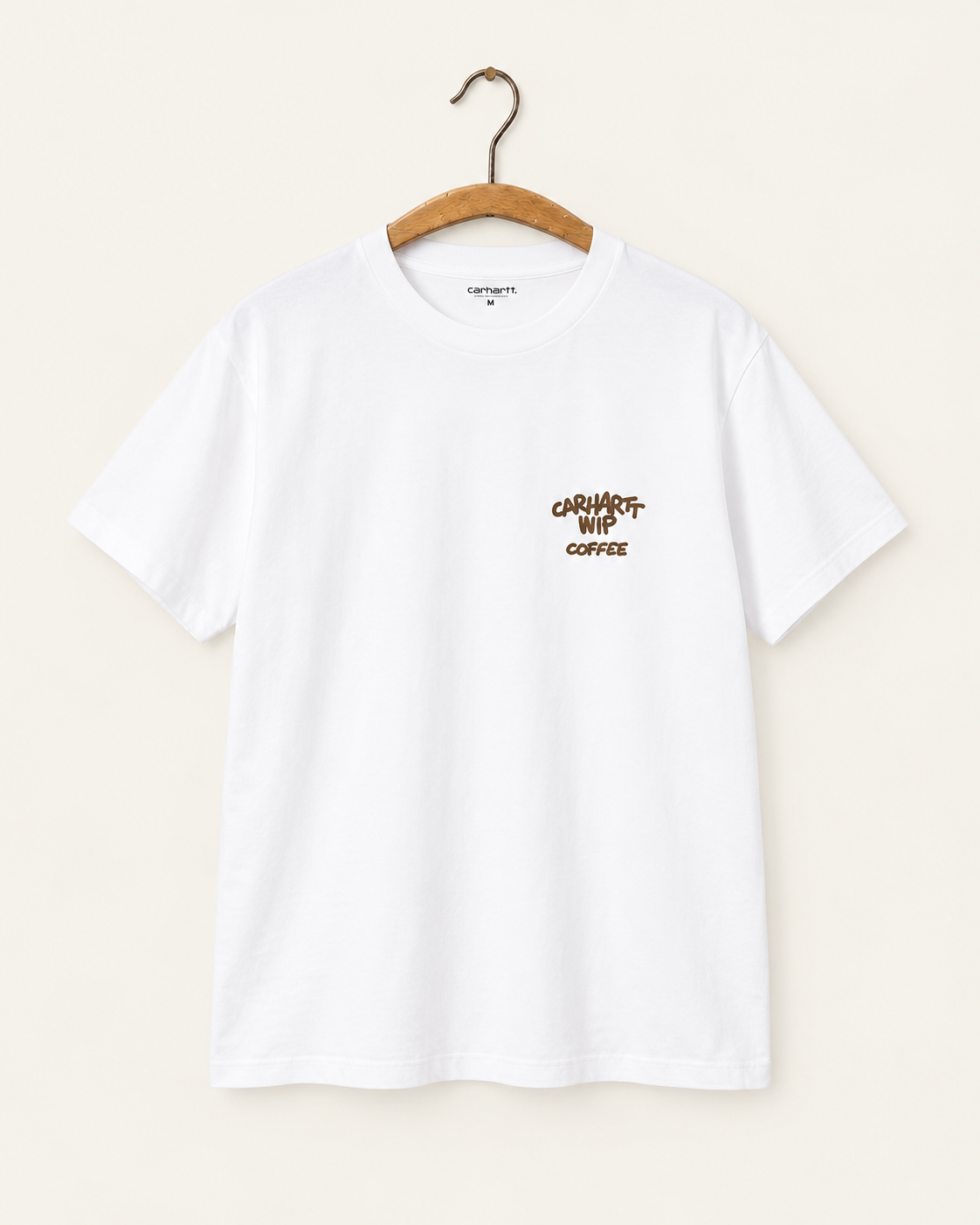 Carhartt Wip - T-Shirt Ss Coffee Break - Blanc - sur cintre
