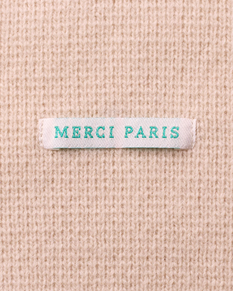 Merci - Giulia sweater - Ecru Brown & Blue