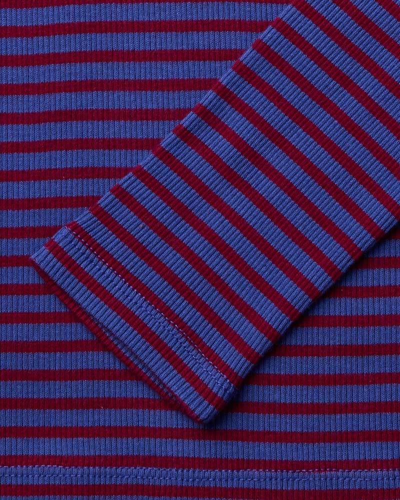 Merci - T-Shirt Carla - Bordeaux & Bleu