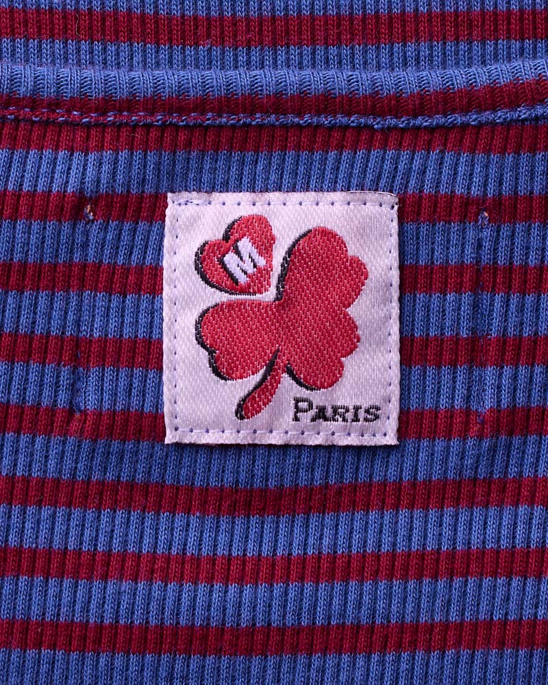 Merci - T-Shirt Carla - Bordeaux & Bleu