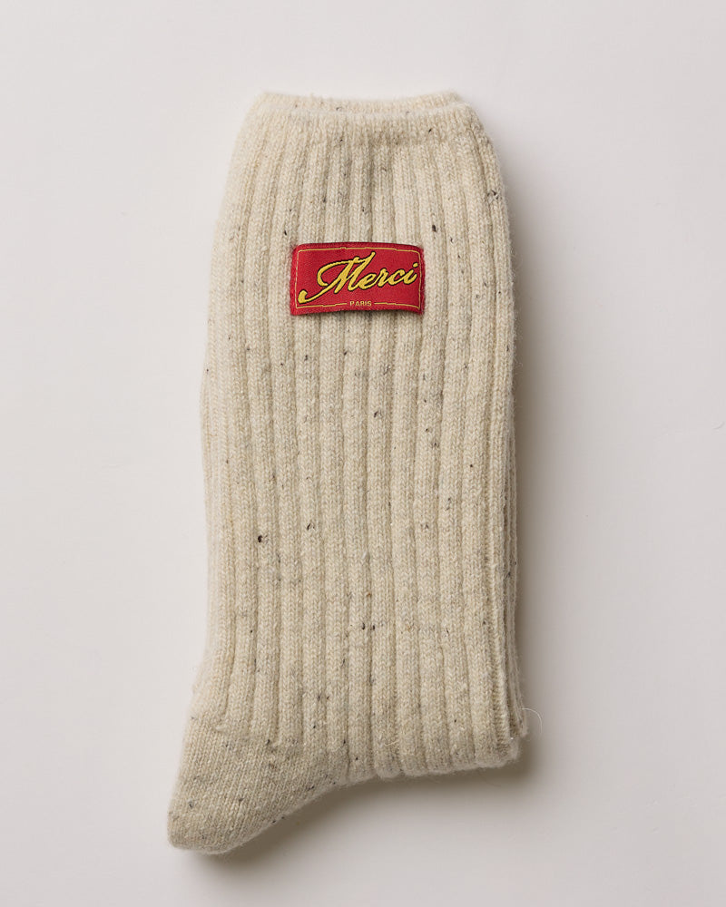 Merci - Chaussettes Sacha - Ecru