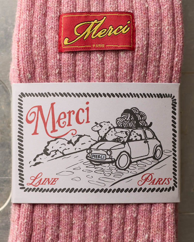 Merci - Chaussettes Sacha - Rose
