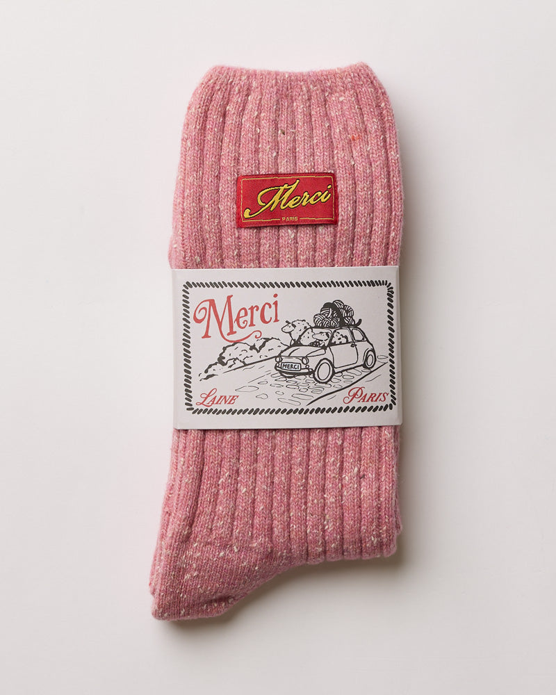 Merci - Chaussettes Sacha - Rose
