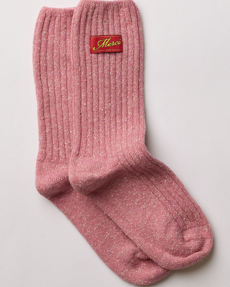 Merci - Chaussettes Sacha - Rose