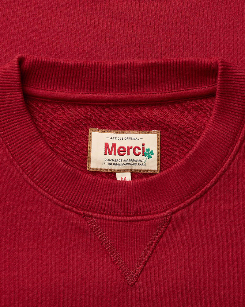 Merci - Sweat Dorian Bicolore - Rouge & Rose