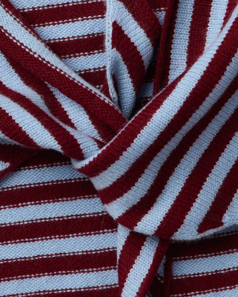 Merci - Bandana Martine Rayures - Rouge & Bleu