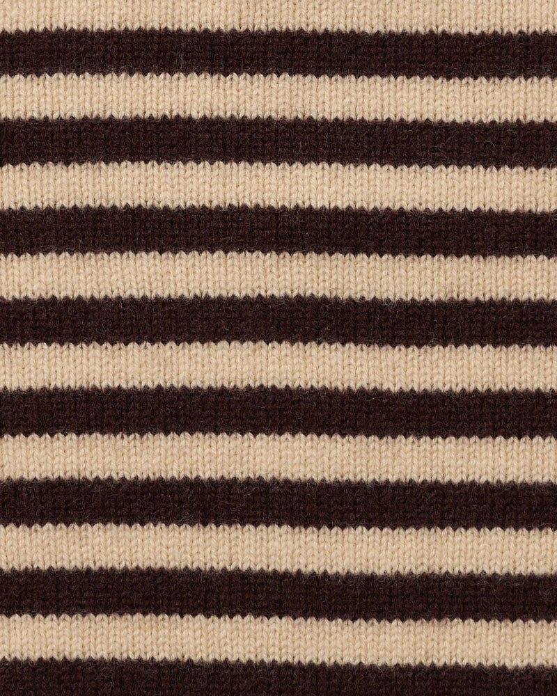 Merci - Martine Stripes Bandana - Beige & Brown