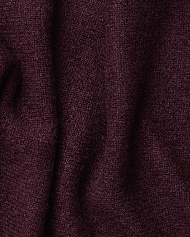 Merci - Bandana En Cachemire Martine Bicolore - Aubergine & Bleu