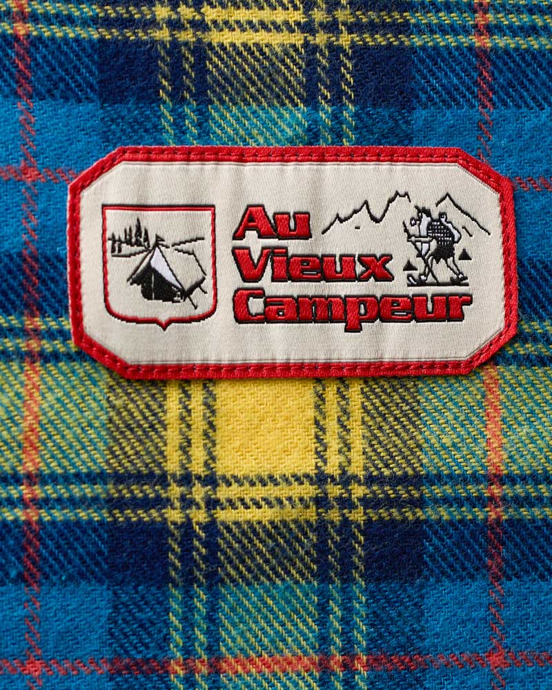 Au Vieux Campeur - Congés Payés - Chemise Elmer Flanelle - Bleu & Jaune