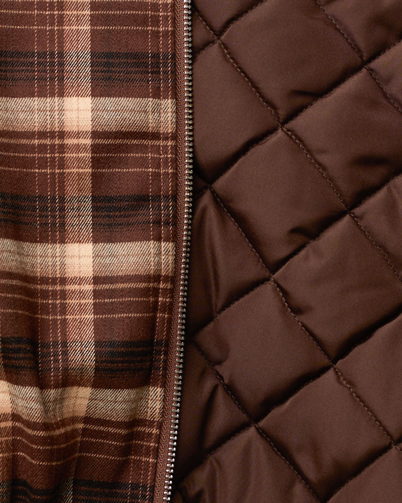 Au Vieux Campeur - Paid Leave - Claudine Checkered Jacket - Brown