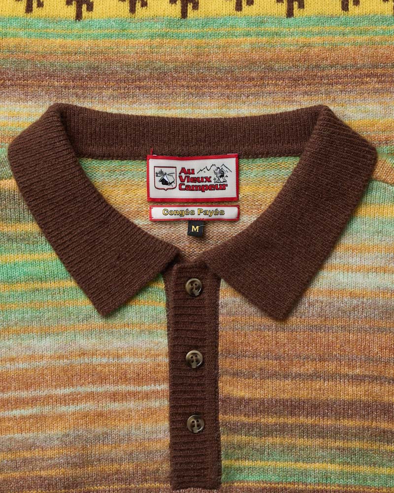 Au Vieux Campeur - Congés Payés - Pull Hugo - Marron & Jaune