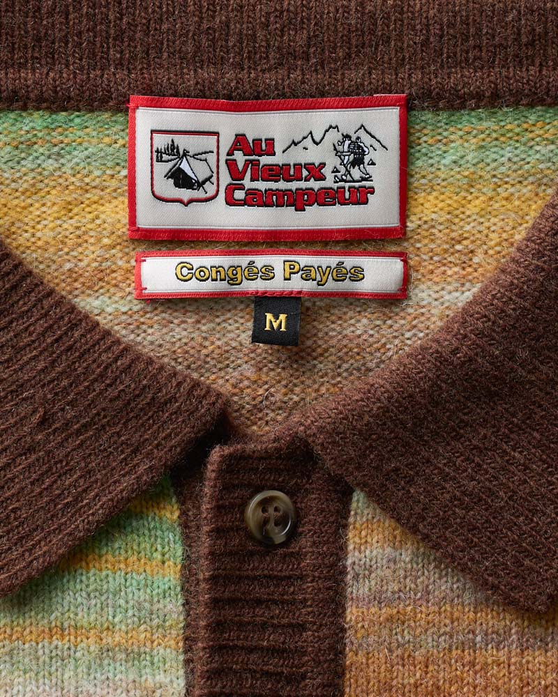 Au Vieux Campeur - Congés Payés - Pull Hugo - Marron & Jaune