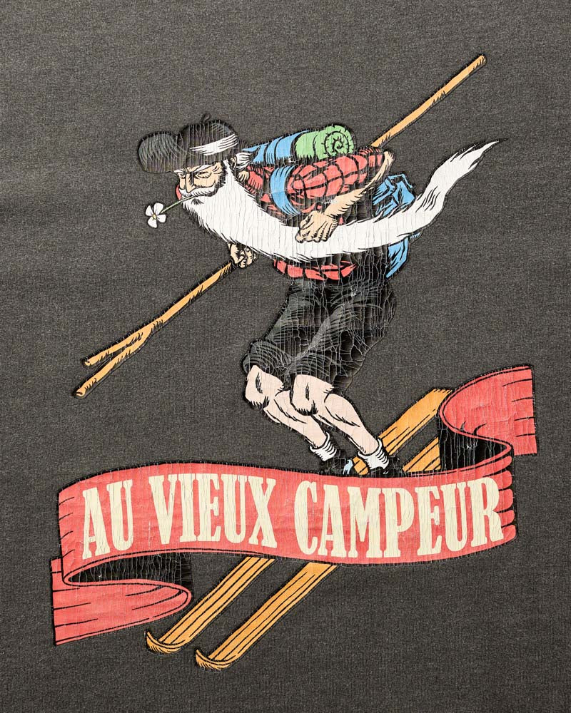 Au Vieux Campeur - Congés Payés - T-shirt skieur - Noir Delave
