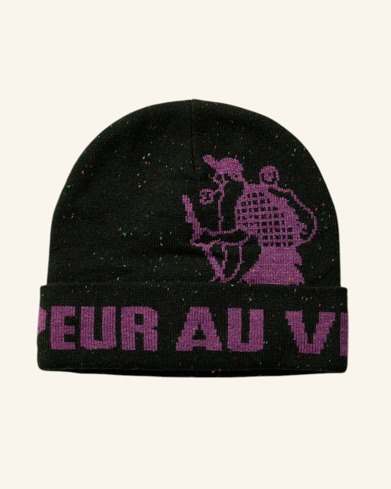 Au Vieux Campeur - Congés Payés - Bonnet Achille - Vert & Mauve