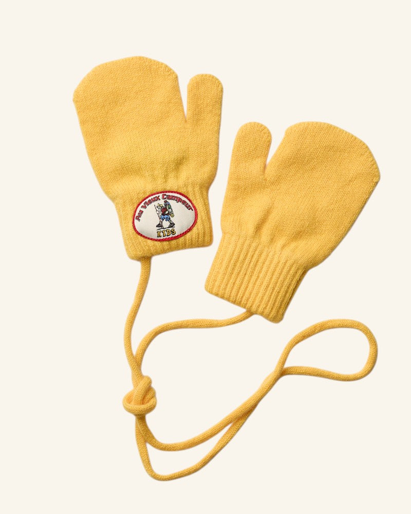 Au Vieux Campeur - Paid Holidays - Ben Kids Mittens - Yellow