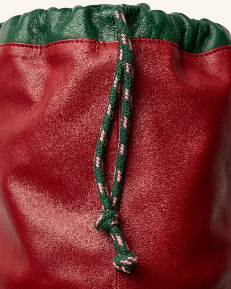 Au Vieux Campeur - Congés Payés - Sac Grimpeur - Bordeaux Vert & Orange