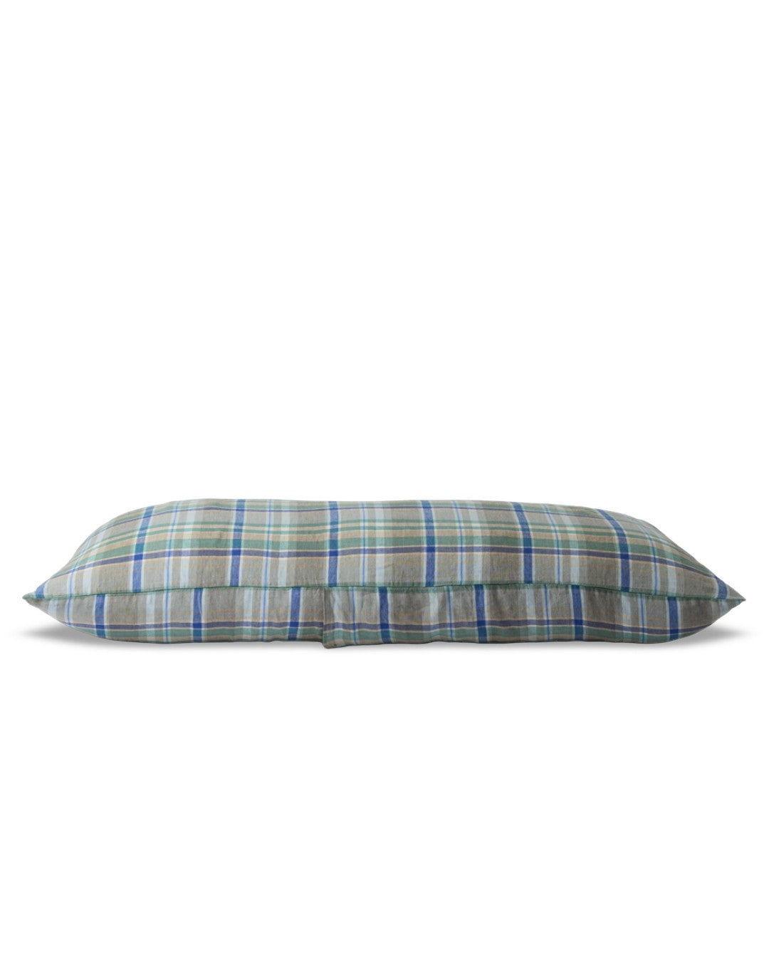 Merci - Rectangular cushion in washed linen - Library Checks